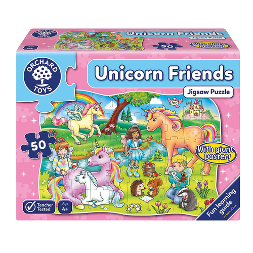 50pc Orchard Jigsaw Unicorn Friends & Poster Kids/Childrens Play Toy 4+