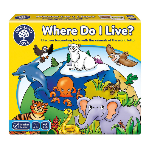 Orchard Game Where Do I Live? Kids/Childrens Play Toy 3+