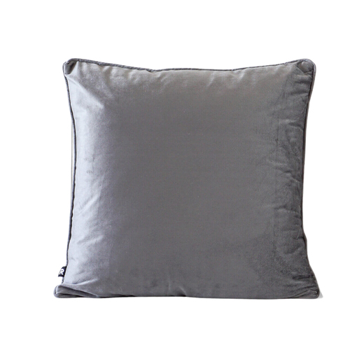 Rayell Velvet 50x50cm Indoor Cushion Pillow - Charcoal