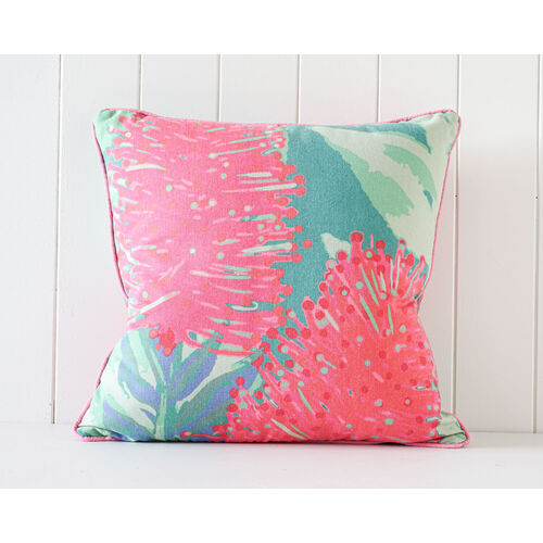 Rayell Indoor Square Cushion Beautiful Blossom Dark 45x45cm