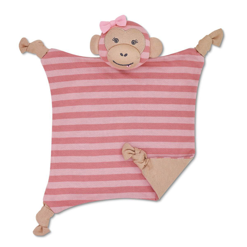 Organic Farm Buddies Cotton 30.5cm Blankie Maggie The Monkey Baby 0m+