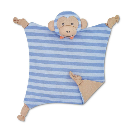 Organic Farm Buddies Cotton 30.5cm Blankie Marvin The Monkey Baby 0m+