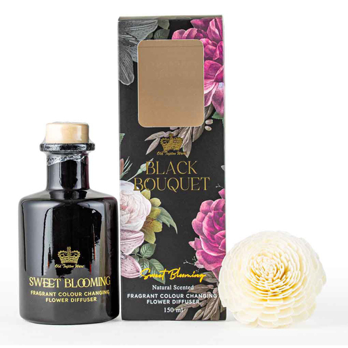 Old Tupton Bouquet Flower Diffuser 150ml Sweet Blossom Scent Black