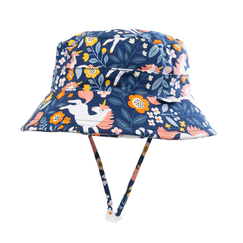 Splosh Out & About 2-3y M Unicorn Sun Hat w/Chin Strap 52cm