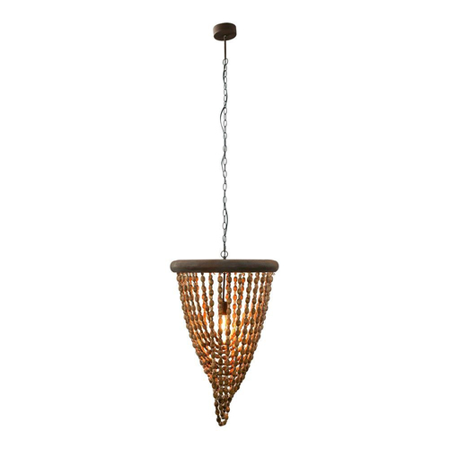 Belle Alima Beaded Chandelier Home Decor Large 82cm Brown