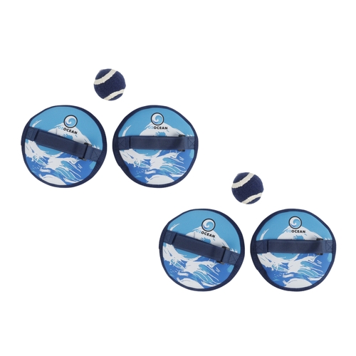 2x 3pc Ozocean Oz Ocean Neoprene Ball And Catch 18cm Set 3+