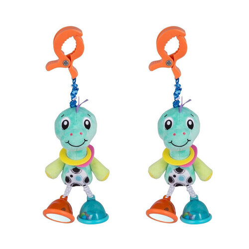 2PK Playgro Dingly Dangly Denny Dino Baby Activity Toy 0m+