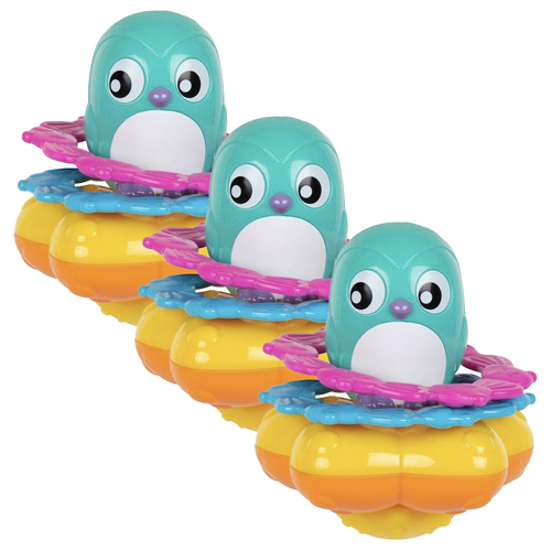 3PK Playgro Float and Toss Ring Stacker Baby Bath Time Toy 9m+