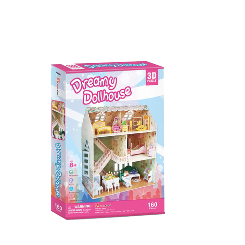 160pc CubicFun Dreamy Dollhouse 3D Puzzle Interactive Toy 3y+