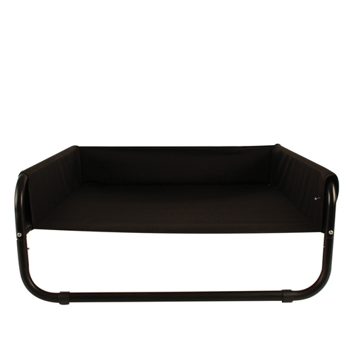 Pro Pet Care 56cm Elevated Sleeping Dog Bed w/ Edge - Black