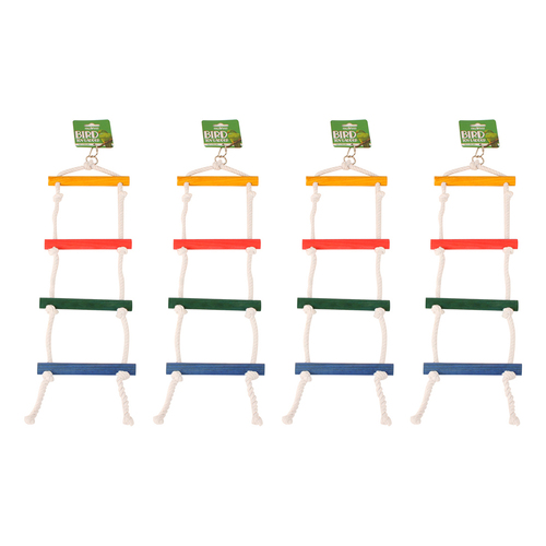 4PK Pro Pet Max Bird Toy Ladder Interactive Play Toy Outdoor Camping 58x15cm