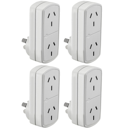 4x DOUBLE ADAPTOR FLAT VERTICAL