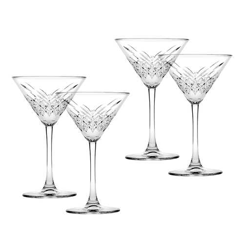 4pc Pasabache 230ml Timeless Martini Glasses - Clear