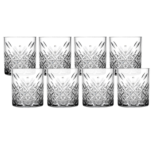 8pc Pasabahce Timeless DOF Sodalime Glasses 345ml