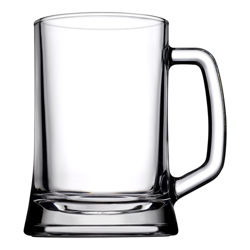 2pc Pasabahce Pub Beer 500ml Stein Glass w/ Handle - Clear