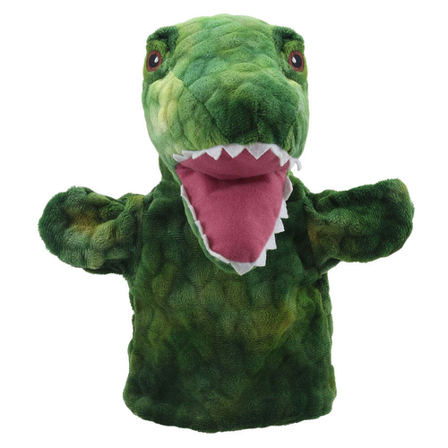 The Puppet Company T-Rex Animal Puppet Buddies 25cm Hand Toy Green 0m+