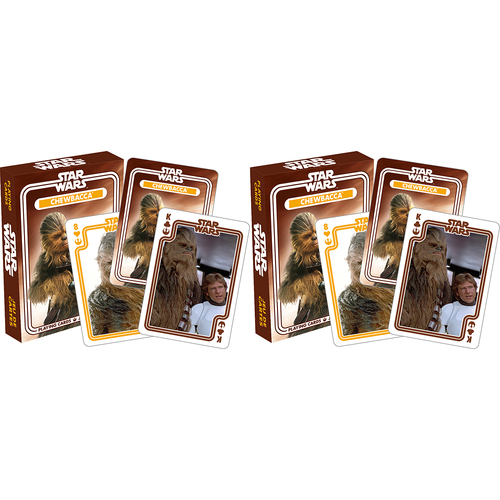 2PK Aquarius Star Wars Chewbacca Playing Cards Deck Set 14y+