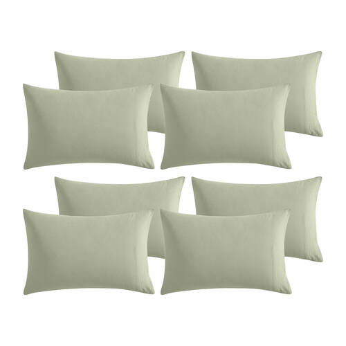 16pc Ardor Boudoir Waterproof Microfibre Pillowcases Green 48x74cm