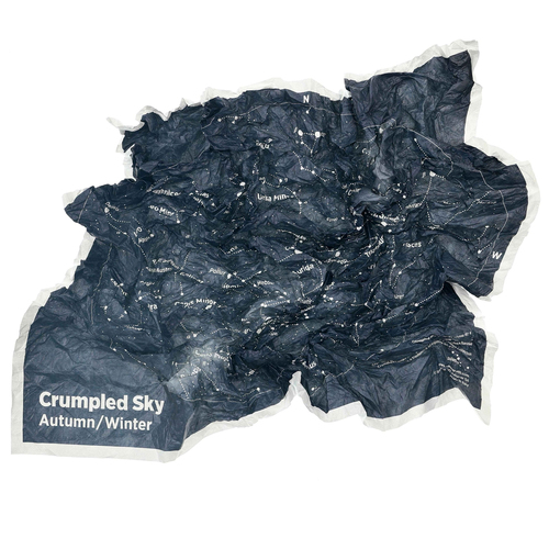 Palomar Crumpled Sky Map Autumn/Winter 90x90x0.2cm