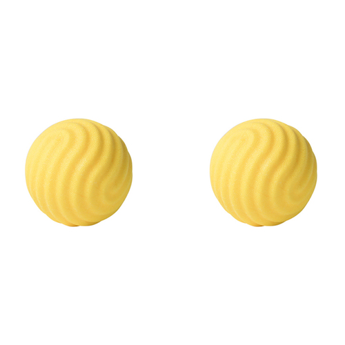 2x Pidan Wave Chew Ball Pet Dog/Puppy Interactive Fun Toy - Yellow