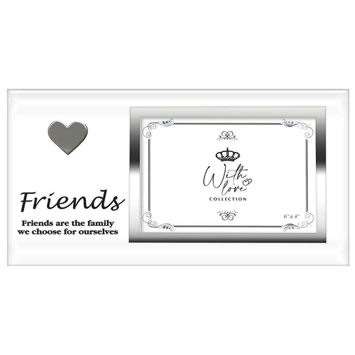 Friends Heart Poem Photo Frame 29x15 cm Novelty/Keepsake Display