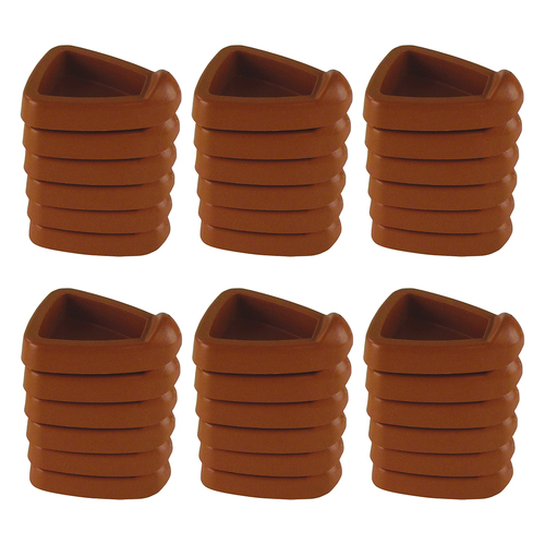 6PK 6pc Homeleisure Pot Feet Terracotta Outdoor Garden 