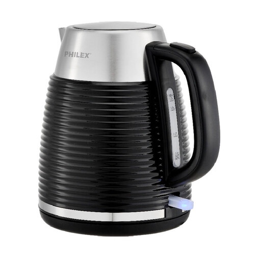 Philex 240V Cordless Stainless Steel Electric Kettle - Black