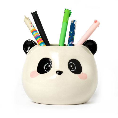 Legami Desk Friends Ceramic Pen/Ballpen Pencil Holder - Panda