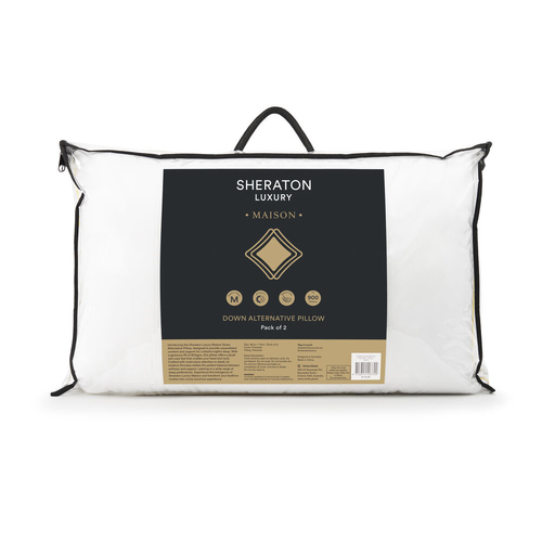 2pc Sheraton Luxury Sanctuary Down Alternative Pillow 900 Gram Fill