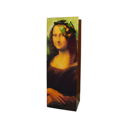 12pc Winex Mona Lisa Gift Bottle Bag 210gsm Paper 12x36cm