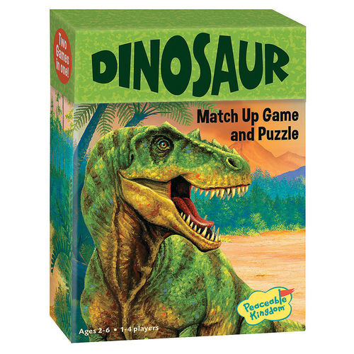 Peaceable Kingdom Dinosaurs 1-4 Player Kids/Children Fun Match Up Game 2y+