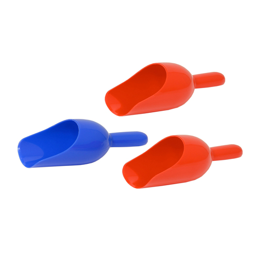 3x Plasto Sand/Flour Scoop Toy Kids/Children 1y+ Assorted