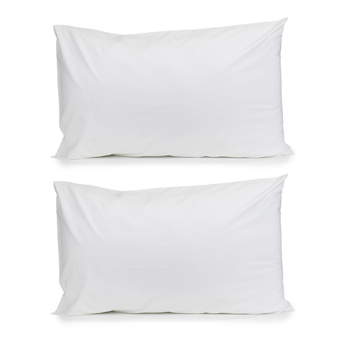 2PK Jason Commercial Crisp Pillow Case with Cuff 48x73cm White