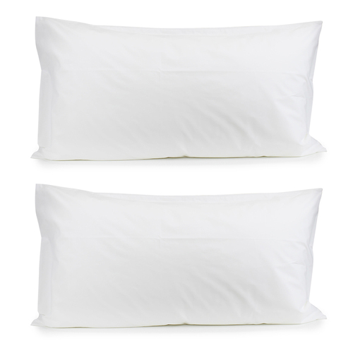 2PK Jason Commercial Crisp Pillow Case King 50x90cm White