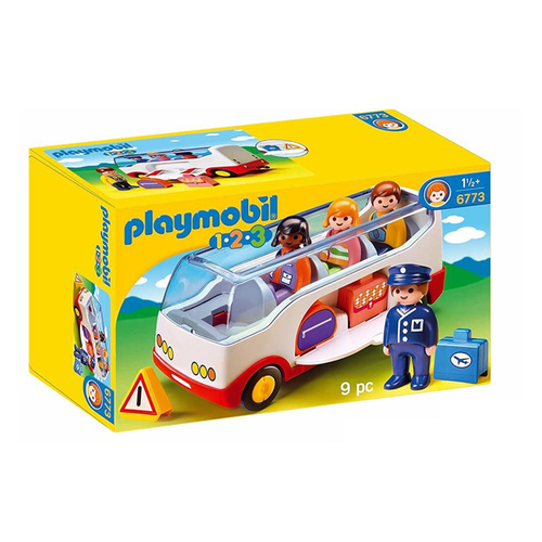 Playmobil 1.2.3 Airport Shuttle Bus Kids/Childrens Toy Playset 5+