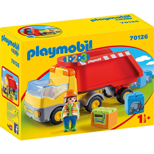 Playmobil 1.2.3 Dump Truck Kids/Childrens Toy Playset 5+