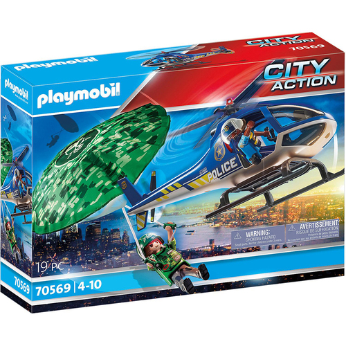 Playmobil Police Parachute Search Kids/Childrens Toy Playset 4+