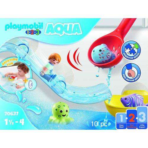 Playmobil Water Slide with Sea Animals Kids/Childrens Toy Playset 18m+