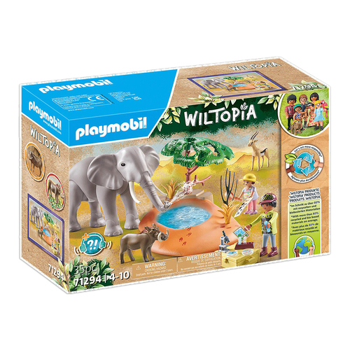 Playmobil Elephant with water shoot mechanism at the water hole Toy 4+