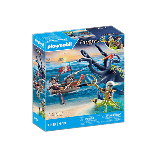 Playmobil Battle against the Giant Octopus Kids/Childrens Toy Playset 4+