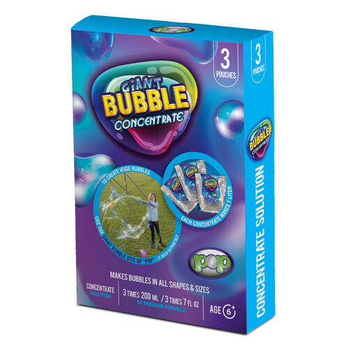 Pop Giant Bubble Super Concentrate Kids Science Toy Set 6+