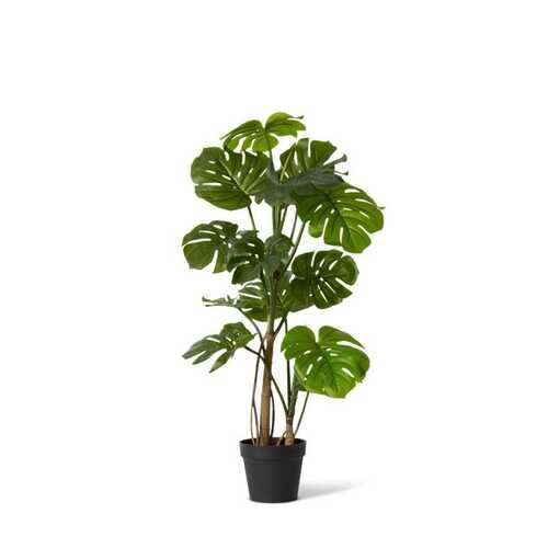 E Style 120cm Monstera Tall Potted Artificial Plant Decor - Green