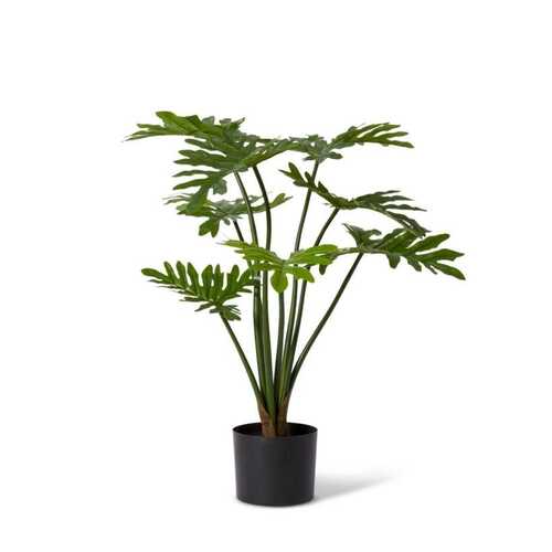 E Style 80cm Philodendron Potted Artificial Plant Decor - Green