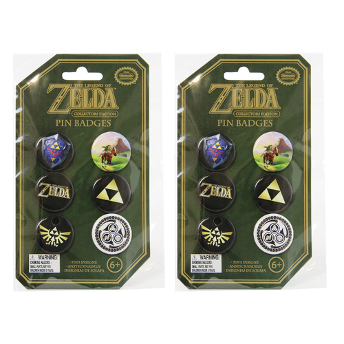 12pc Paladone 3.2cm Zelda Pin Badges Bags/Clothing Accessory Gift 