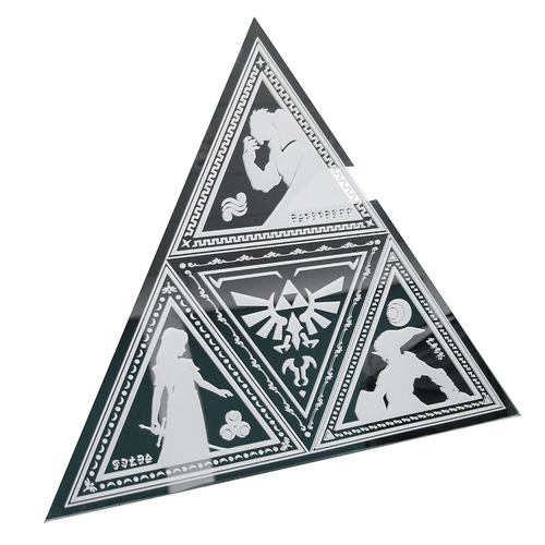 Paladone 39cm Zelda Triforce Mirror Teen/Adult Gift Memorabilia Wall Decor