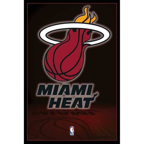 NBA Miami Heat Logo Sports Poster Wall Decor 91x61cm