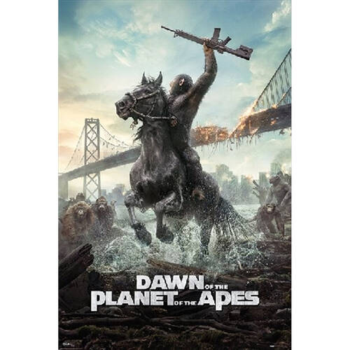 Fox Dawn Of The Planet Of The Apes Poster Wall Decor 91x61cm