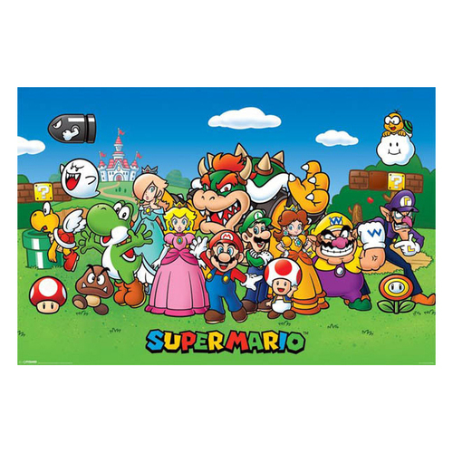 Impact Merch Super Mario Characters Regular Sized Poster 92x61cm