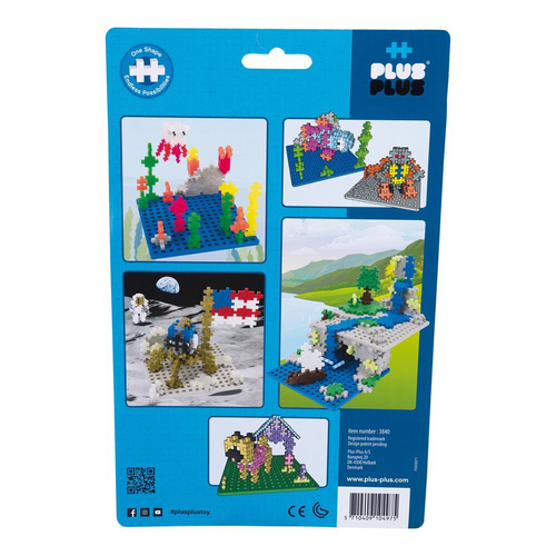 Plus-Plus Baseplates Building Toy Accessory Blue/Grey 5y+