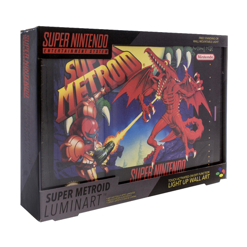 Paladone 30cm Super Metroid Luminart Kids/Children Bedside Table/Wall Decor